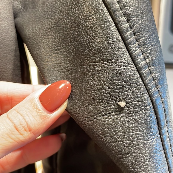 Zara Leather Coat - Picture 7 of 7